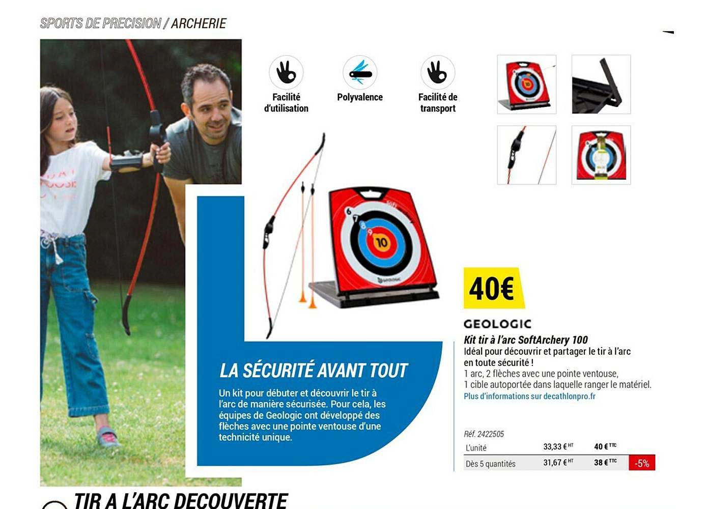 kit tir à l'arc softarchery 100 geologic