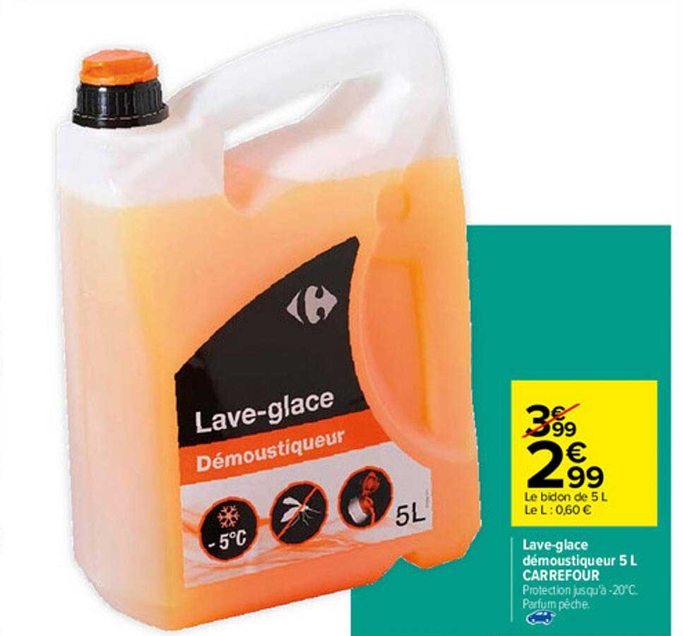 lave-glace démoustiqueur 5 l carrefour