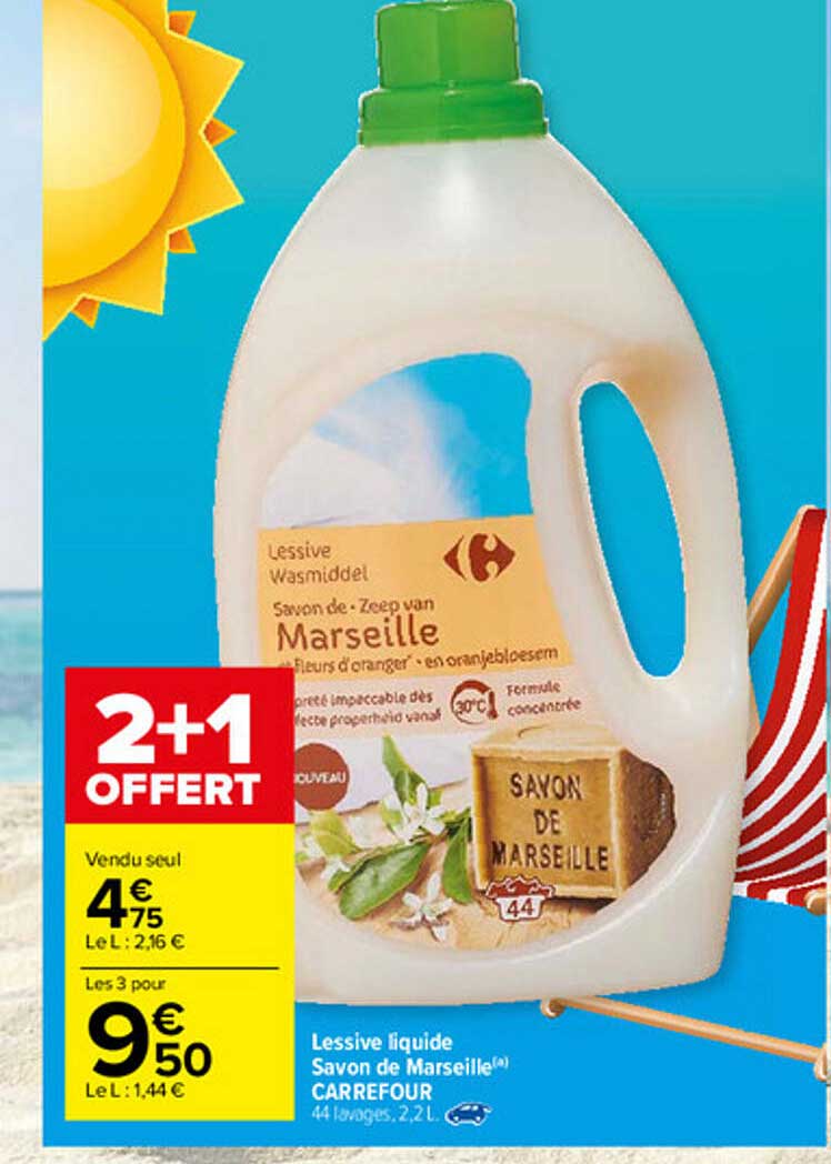 Lessive Liquide Savon De Marseille Carrefour