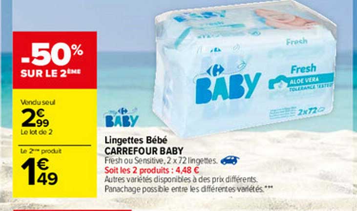 Lingettes Bébé Carrefour Baby