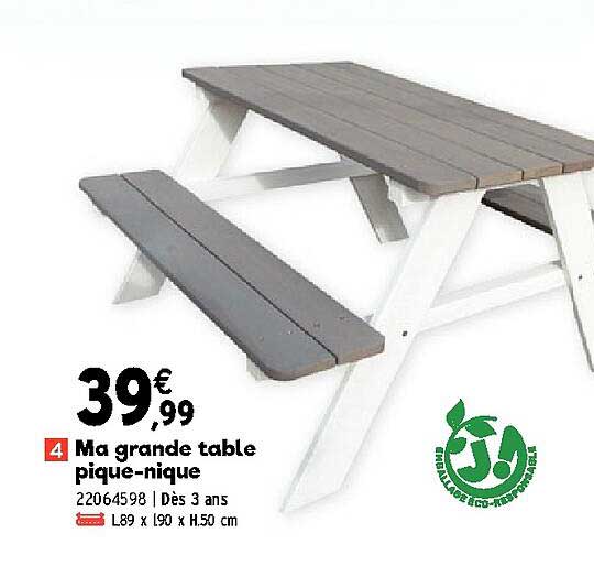 ma grande table pique-nique