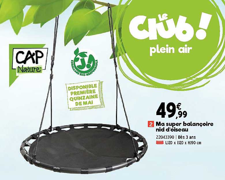ma super balançoire nid d'oiseau