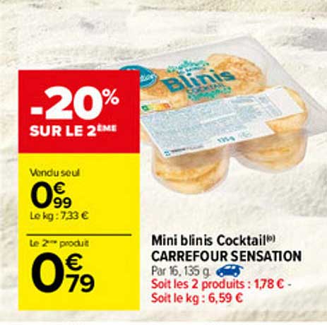 Mini Blinis Cocktail Carrefour Sensation