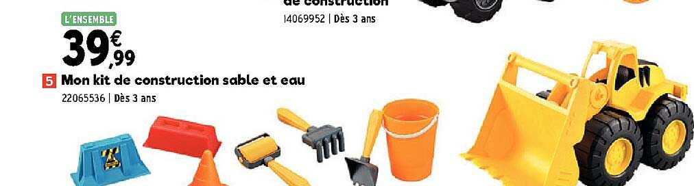 mon kit de construction sable et eau