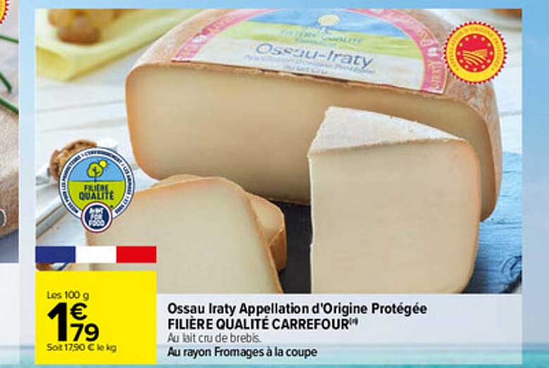 ossau iraty appellation d'origine protégée filière qualité carrefour