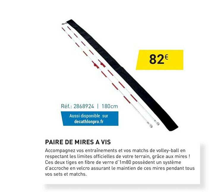 paire de mires à vis