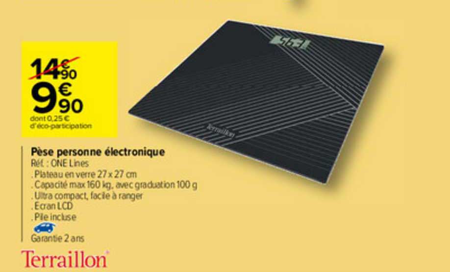 Pèse Personne électronique Terraillon