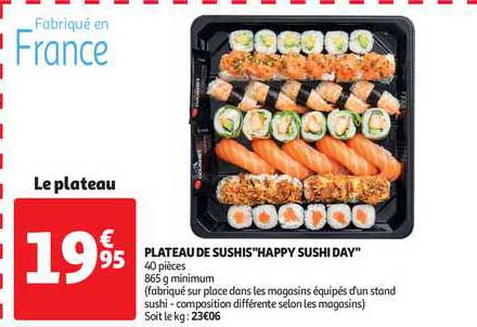 plateau de sushis "happy sushi day"