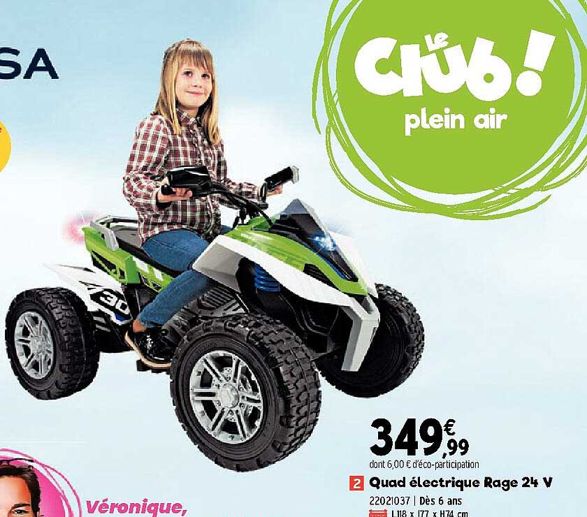 quad électrique rage 24 v