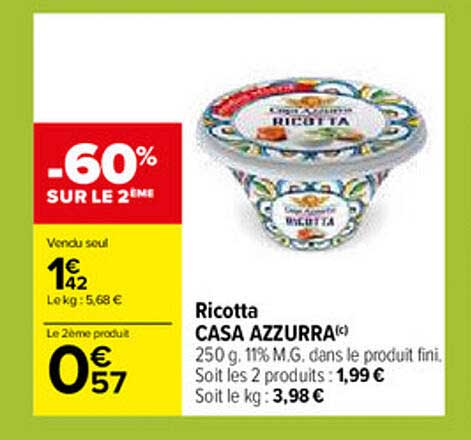 ricotta casa azzurra
