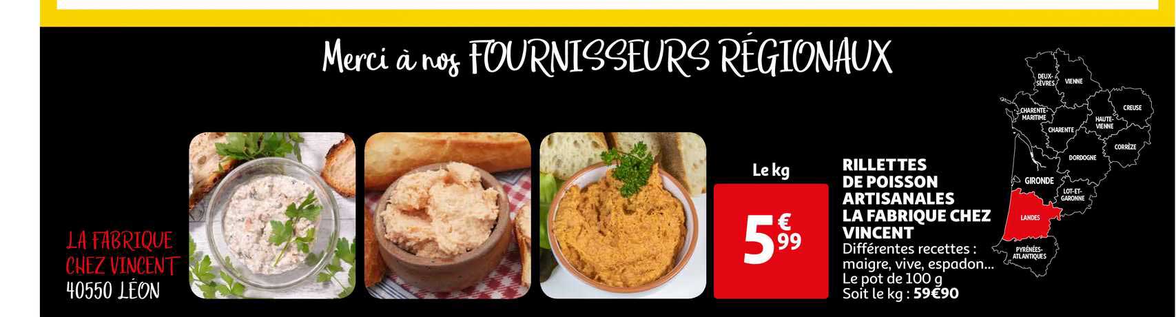 rillettes de poisson artisanales la fabrique chez vincent