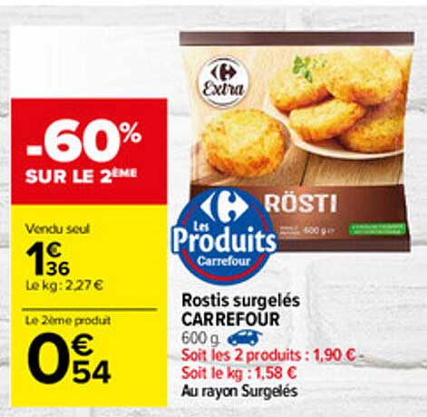 Rostis Surgelés Carrefour