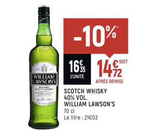 schotch whisky 40% vol. william lawson's