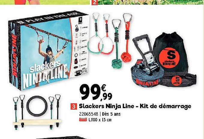 slackers ninja line - kit de démarrage