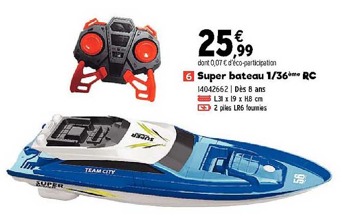 super bateau 1-36ème rc