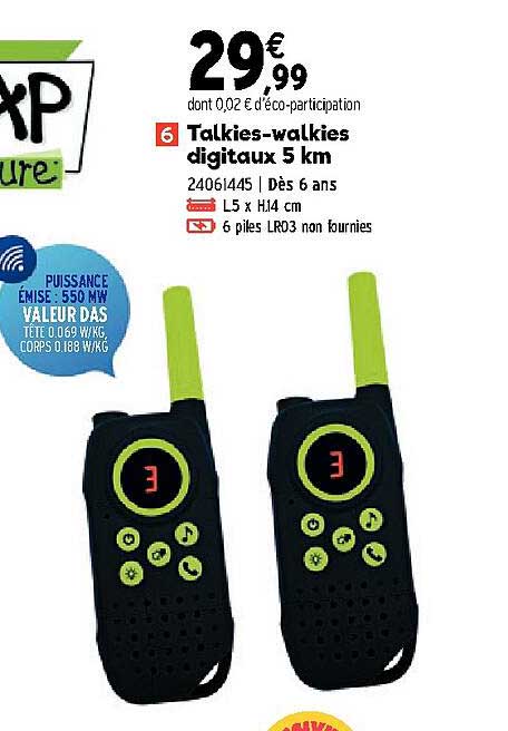 talkies-walkies digitaux 5 km
