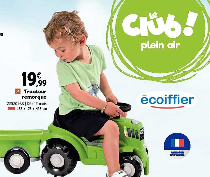 Tracteur Remorque écoiffier