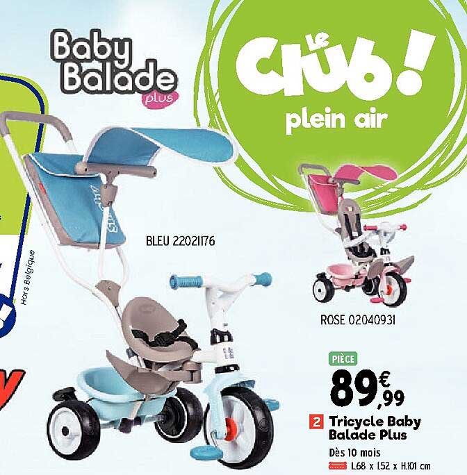 tricycle baby balade plus