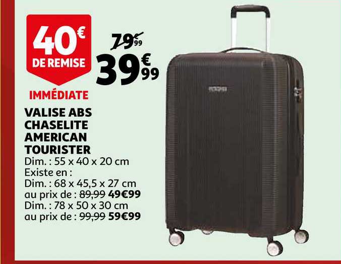 valise abs chaselite american tourster