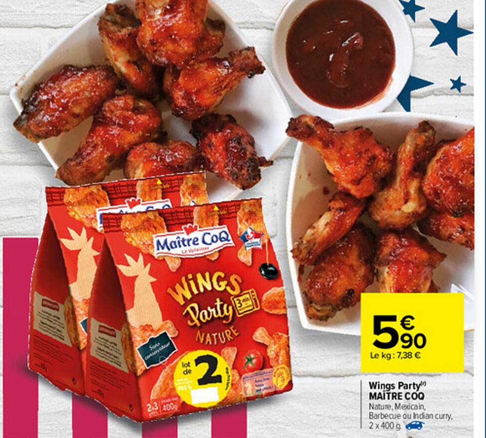 Wings Party Maître Coq