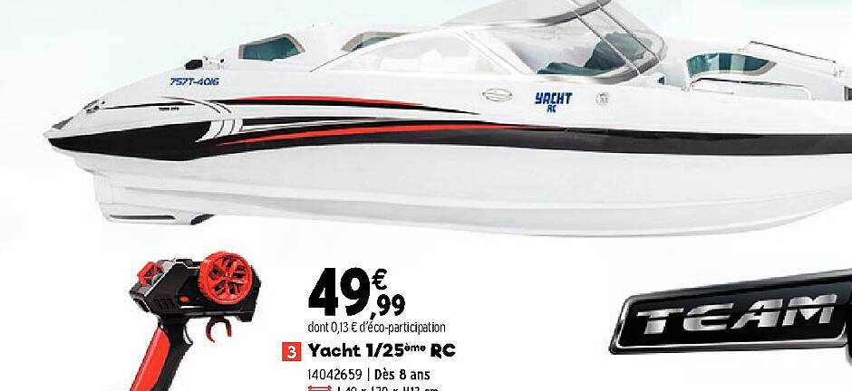 yacht 1-25ème rc
