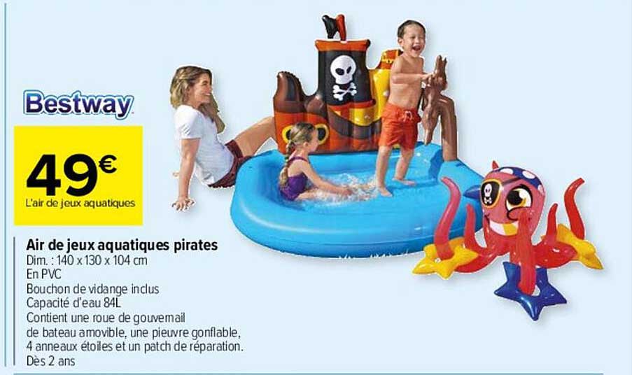 air de jeux aquatiques pirates bestway