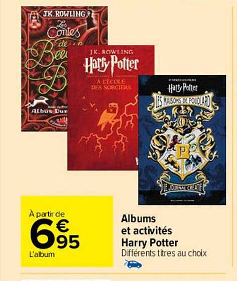albums et activités harry potter