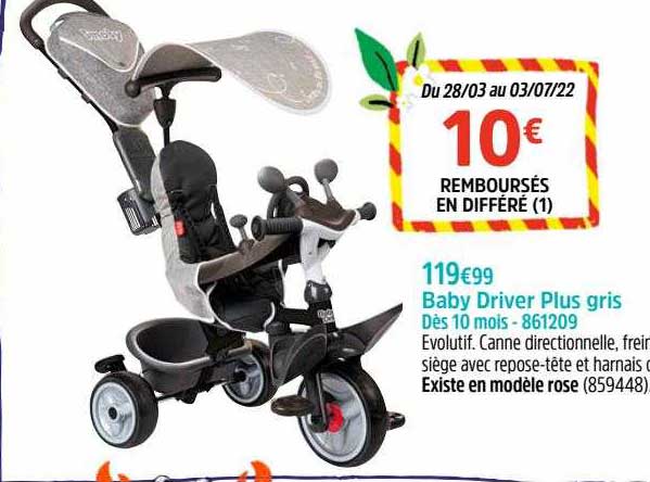 Baby Driver Plus Gris