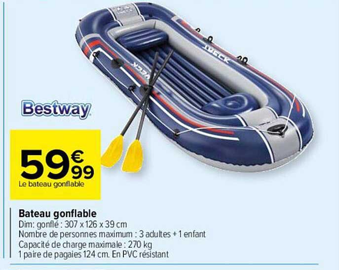 bateau gonflable bestway