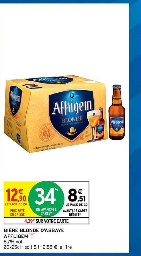 Bière Blonde D'abbaye Affligem