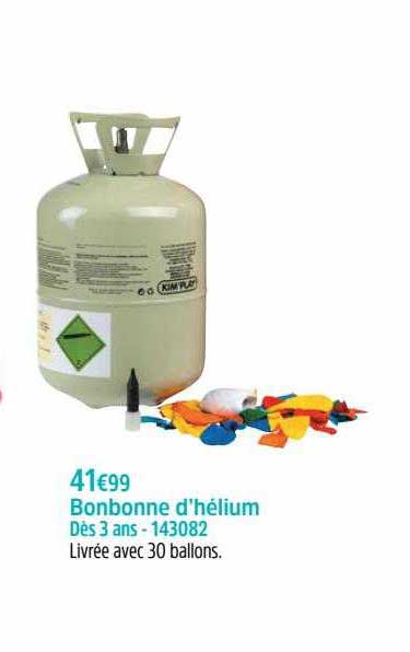 bonbonne d'hélium