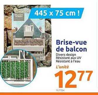 brise-vue de balcon