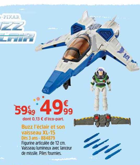 buzz l'éclair et son vaisseau