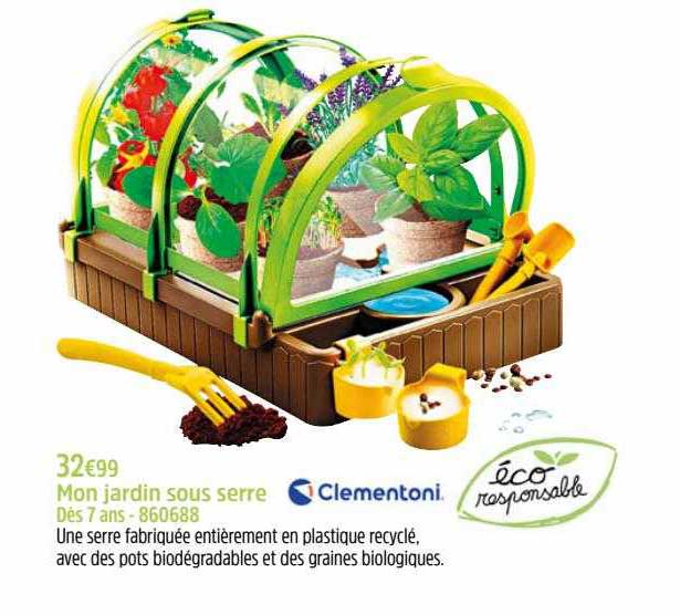 clementoni mon jardin sous serre