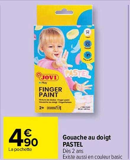 gouache au doigt pastel