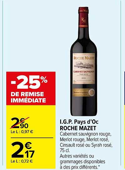 i.g.p. pays d'oc roche mazet