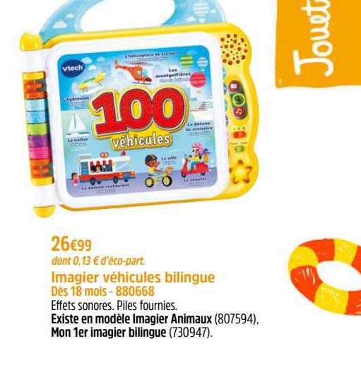 Imagier Véhicules Bilingue Vtech