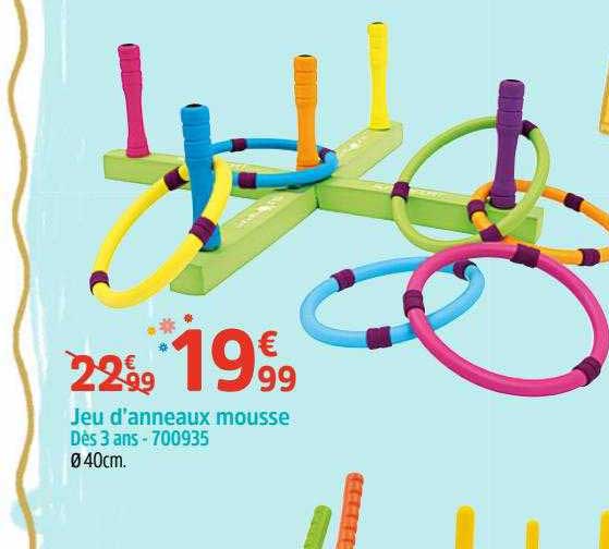 jeu d'anneaux mousse