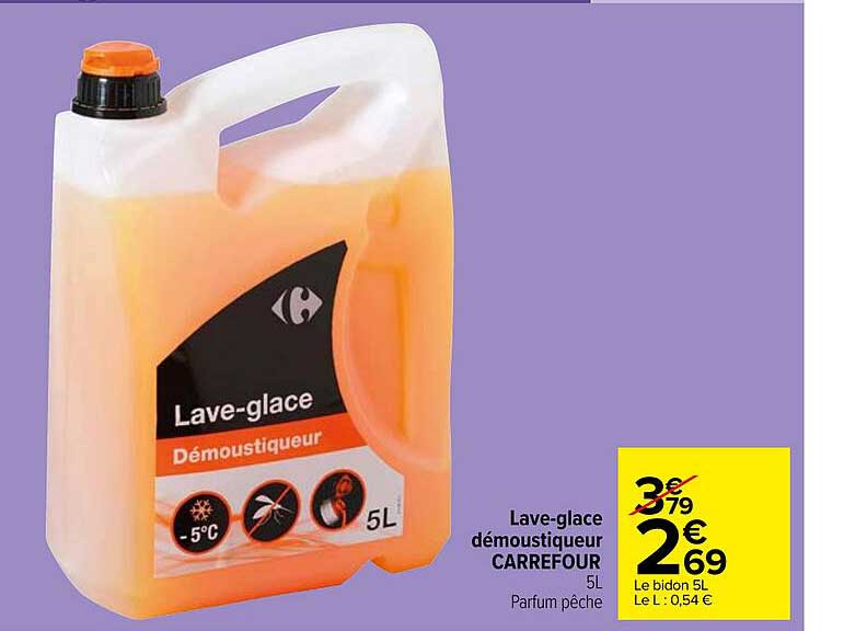 lave-glace démoustiqueur carrefour