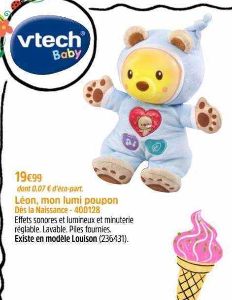 léon, mon lumi poupon vtech baby
