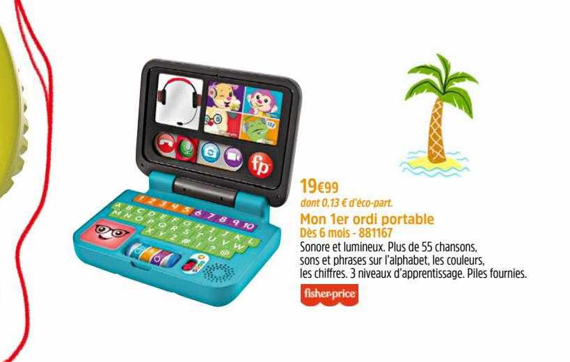mon 1er ordi portable fisher-price
