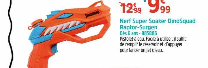 nerf super soaker dinosquad raptor-surgen