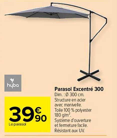 parasol excentré 300 hyba
