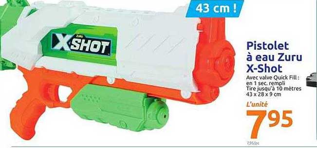 pistolet à eau zuru x-short