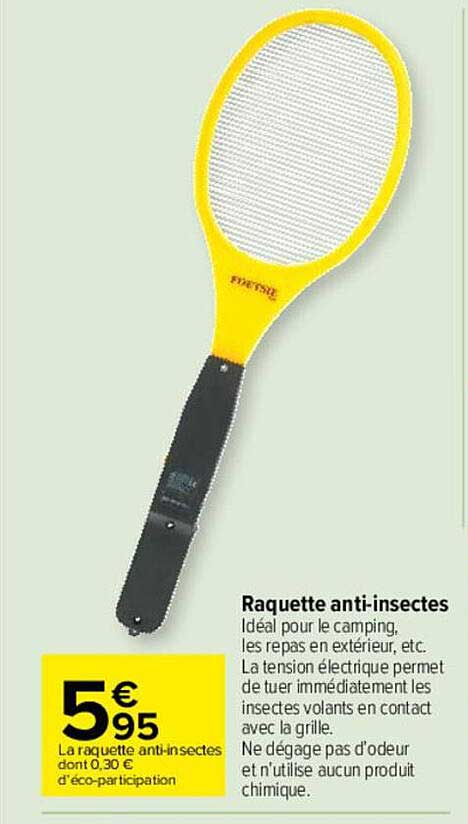 raquette anti-insectes