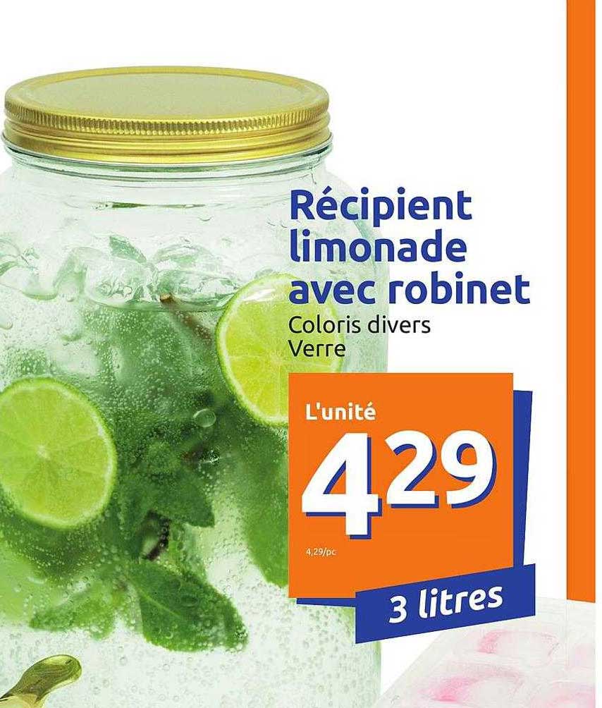 récipient limonade avec robinet