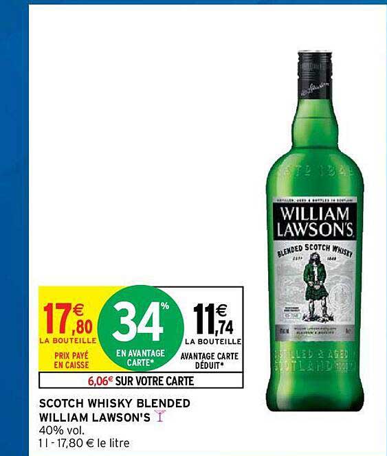 scotch whisky blended william lawson's