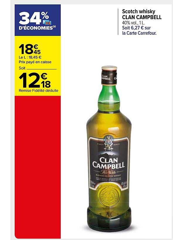 scotch whisky clan campbell