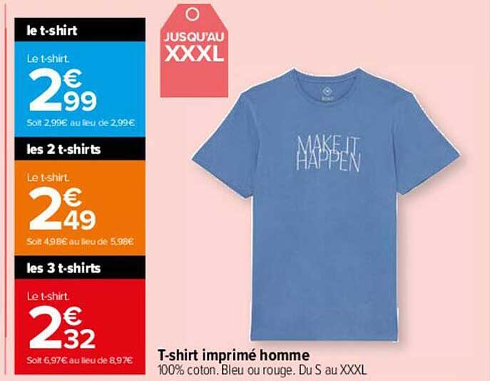 t-shirt imprimé homme