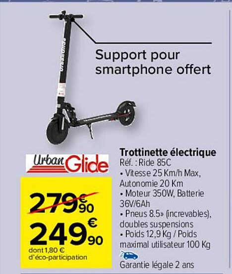 trottinette électrique urban glide